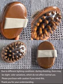 2/1件按摩刷，全身按摩垫经络刷，塑料刮痧按摩工具，缓解疲劳酸痛，适用于腹部和腿部，柔软毛家用按摩器，按摩工具 | 柔软毛按摩刷 - 彩色 - 查看 9