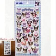1pc Anime Cartoon Sticker, Cute Animal Kitten Sticker, Reusable Waterproof Sticker, DIY Craft Sticker, Suitable For DIY Phone Cases, DIY Sticker Notebooks, DIY Crafts, Laptops, Gift Packaging, Party Decoration, Perfect Holiday Gift, Gifts For Fans And Friends(Random Style) - Multicolor - View 13