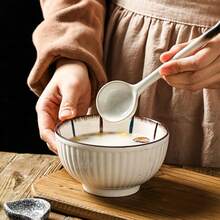 日式陶瓷长柄汤匙，家用汤勺，拉面汤勺，可爱汤勺 - 彩色 - 查看 3