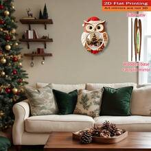 Creative Owl Shaped Wooden Frame, Fashionable Acrylic Round Mirror Wall Decor - Suitable For Home, Living Room, Bedroom, Studio, Patio Wall, No Power Supply Needed, Ideal For Wedding, Christmas, Valentine's Day, Thanksgiving And Other Holiday Gifts And Decorations. Please Peel Off The Protective Film On The Front Before Use. - 1pc - View 4
