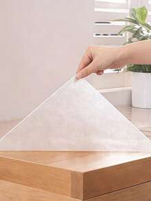 1卷透明白色货架垫，防滑橱柜垫，透明不粘抽屉垫，EVA防水冰箱垫，易裁剪橱柜垫，防水、防尘、防油，适用于货架、桌面、橱柜、厨房等。 - 白色 - 查看 5