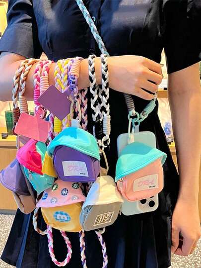 Dây đeo điện thoại năm mới 2026, ví đựng tiền xu dễ thương làm thủ công, dây đeo chống thất lạc hình Dopamine, thích hợp cho mùa lễ hội âm nhạc/đám cưới, dây đeo điện thoại 3 sợi kiểu đuôi ngựa dành cho nữ, lý tưởng cho Ngày của Mẹ, gia đình, bạn bè, sinh nhật, trang trí điện thoại ngày lễ, dây đeo ốp bảo vệ điện thoại thông minh, phụ kiện điện thoại, lễ Phục Sinh