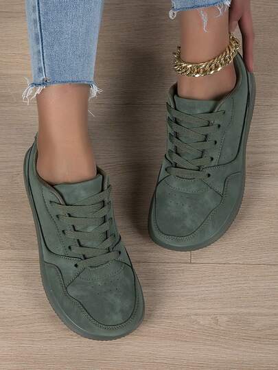 女士休闲宽头滑板鞋，轻便防滑宽头平底鞋，时尚百搭宽头鞋，青少年宽脚休闲运动鞋，男女通用零落差赤足宽头休闲鞋，适合所有脚型，为双脚提供舒适空间，更适合普通脚型