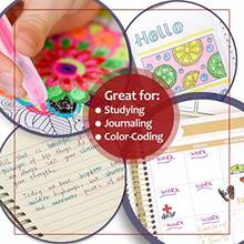 Mr. Pen- Colorful Highlighters Set 6 Pack Assorted Colors Retractable Colored Bible Markers - 粉彩 - 查看 6