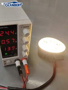 GLANBERT 3-Inch Round LED Daytime Running Light Bar, High Brightness, Concentrated Beam, Easy Installation, Suitable For Motorcycles, Electric Vehicles, Tricycles, Etc.