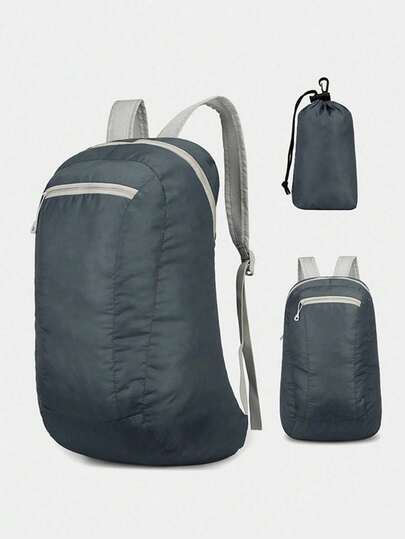 Spacious Solid Color Sports Backpack - Durable And Fashionable Travel Storage - Portable, Multifunctional And Unisex, Suitable For Gym, Travel And Daily Use