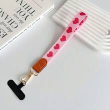 1条皮革金属挂绳，复古印花织带，宽版手机挂绳，防丢 - 彩色 - 查看 10