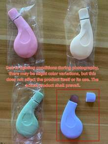 [Gentle, Non-Irritating] Blackhead Remover Tool, Deep Pore Cleansing Silicone Facial Scraper, Skin Exfoliating Scraper, Silicone Blackhead Remover, Nose Blackhead Remover, Unisex Skincare Tool, Suitable For Gentle Facial Pore Cleansing, Non-Electric Skincare Brush With Textured Surface And Mint Green Handle For Easy Grip, Pore Cleansing Accessories, Color And Style Randomly Sent - Multicolor - View 13