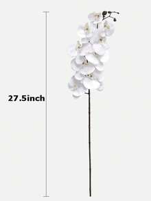 1/3/5pcs 27.5" Artificial Phalaenopsis Orchid Flower Stems, Real Touch Lifelike Flowers For Home, Office, Wedding, School Dorm, Valentine's Day, Mother's Day Gifts, Artificial Plants For Office, Party, Holiday, Birthday, Home, Hotel, Restaurant, Living Room, Bedroom, Kitchen, Garden Decor - White - View 6