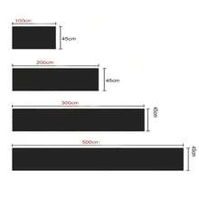 1卷自粘墙纸，木纹网格图案，防水防潮，自粘家居装饰墙贴，适用于客厅、走廊、卧室、办公室 | 撕贴式装饰PVC墙纸卷，竖条纹墙贴，适用于装饰客厅、天花板、办公室和卧室 - 多色 - 查看 3
