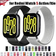 20/22mm Nylon Loop Strap Compatible With Redmi Watch 5 Active/Ltie Sport Band Lightweight Breathable Wristband Adjustable Comfortable Watch Strap - 22mm - View 9