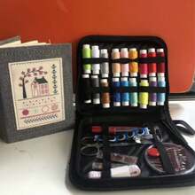 1本5.5英寸×3.9英寸刺绣针法图案书，高密度亚麻刺绣书，创意DIY刺绣针法，包含刺绣指南，适合初学者和爱好者 - 彩色 - 查看 2