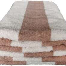 La Josefina Toalla de Playa/alberca 100% algodn, con diseo de Rayas, Juego Surtido de 2 Piezas, 200x100cm, Calidad hotelera (Beige-Paja) - muslo beige - Ver 3