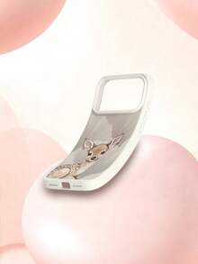 1个简约银杏叶鹿纹液态硅胶防震软手机壳，兼容 11/12/13/14/14 Plus/15/15 Plus/16/16 Plus/17/17 Pro - 彩色 - 查看 3