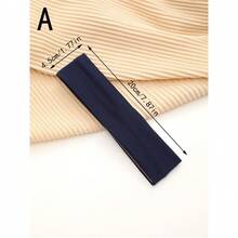 1条女士纯色发带，涤纶材质，轻盈透气，适合运动、瑜伽、健身，佩戴舒适，四季皆宜，可作运动发带、跑步发饰、瑜伽头巾、运动吸汗带 - 彩色 - 查看 21