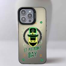 Póster luminoso de duende neón para el Día de San Patricio. Celebra con estilo con colores vibrantes e imágenes festivas. Perfecto para fiestas con música en vivo, comida y bebidas. Ideal para promociones de clubes, reuniones o anuncios de eventos. Una excelente manera de difundir la alegría navideña e invitar a tus amigos a unirse a la diversión. Haz que este Día de San Patricio sea inolvidable con este llamativo diseño que captura el espíritu de la celebración. - Negro - Ver 6