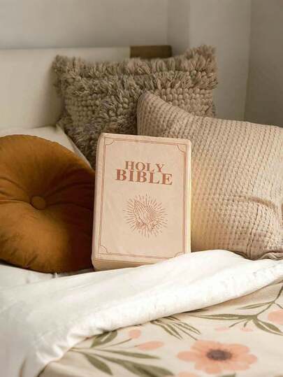 Memory Foam Bible-Inspired Decorative Pillow, Sofa Cushion, Back Support Pillow, Book-Style Design, Suitable For Home And Office Use, With A Foldable Unique Reversible Shape, Adding Comfort And A Spiritual Touch To Any Space, Ideal For Daily Use Or Home Decoration.