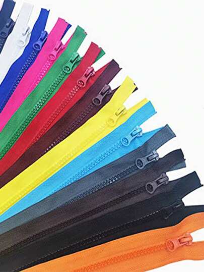 20pcs Mixed Color #3 Nylon Zippers, 7.87 Inch Closed Length, Suitable For DIY Handicraft Zippers, Applicable For Bags, Garments And Sewing Projects