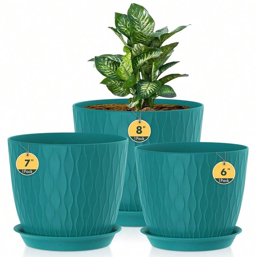Flower Pots & Planters - Dunkelgrün - Xem 1