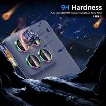 Alloy Lens Protection Film 9H Hardness Metal Ring Lens Protector, Suitable For Edge 70/Edge 60 Fusion/Edge 70 Fusion Camera Lens, Full Coverage Lens Protection Film, Metal Ring Lens Protector Pad With Locator, Easy Installation, Camera Lens Protection Sticker, Mother's Day Gift - Multicolor - View 7
