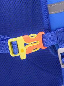 Mochila de dinosaurio, mochila de campus linda e interesante, mejor regalo para niños y niñas - Azul - Ver 6