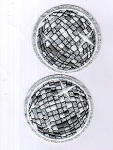 Disco Ball, Shiny Ball Pattern Cloth Patch, Cartoon Style Embroidered Sew-On Applique, DIY Craft, Suitable For Clothes, Shoes, Hats, Bags, Etc. - Pink - View 14
