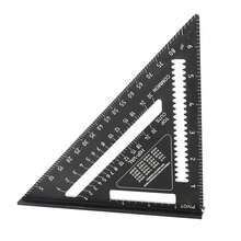 Escuadra Rápida 7 Aluminio Anodizado Graduación Mm In Negro - Negro - Ver 4