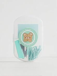 1个便携式迷你订书机，Morandi彩色订书机，金属订书机，纸张装订机套装，学习用品（标签随机，不固定） - 彩色 - 查看 16