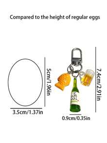 1 pieza Abridor de botellas con forma de caballito de mar de resina, accesorio colgante para billetera, mochila, llavero DIY, llavero de coche, decoración de pareja, adecuado como regalo de cumpleaños o fiesta para familia, pareja, amigos - Multicolor - Ver 8