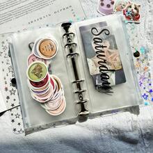 1 bìa đựng tài liệu rời hình ngôi sao trong suốt, đổi màu theo ánh sáng, kích thước A5/A6, dùng làm album ảnh DIY, đựng danh thiếp, bưu thiếp, sổ tay rời. - Nhiều màu - Xem 9