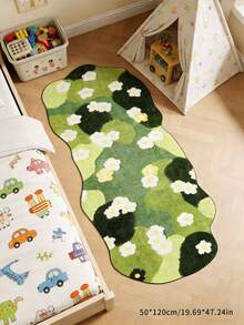 1 件装奢华绿色苔藓装饰地垫，超长花卉地毯 - 柔软绿色花卉地毯，自然灵感设计，尺寸不规则，可裁剪 1-5 厘米，装饰地毯，卧室装饰，小地毯，地毯，家居装饰，客厅地毯，客厅小地毯，卧室地毯，客厅家居装饰，户外地毯，可水洗地毯，毛绒地毯，绒毛地毯 - A - 查看 7