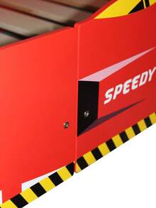 MCC Direct Racing Car Junior Bed Toddler Kids Bed - Mattress Not Included - Red - View 3