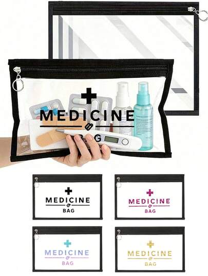 حقائب تجميل، حقيبة طبية، حقيبة تخزين متعددة الوظائف، حقيبة مكياج شفافة من البي في سي مع سحاب، حقائب أدوات التجميل الشفافة المحمولة، أكياس أقلام رصاص، أكياس مكياج من البي في سي، مغلفات، حافظات مستندات متعددة الأغراض، حقائب سفر مزودة بسحاب للأعمال والعطلات والحمام، أكياس شفافة بسيطة للجنسين