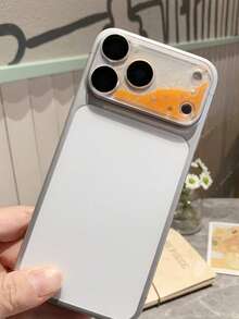 1pc Starry Sky Glitter Liquid Lens Film Compatible With IPhone 17 Pro Max/17 Pro, Transparent Full Coverage Anti-Fall Glitter Sand Phone Lens Protector, Premium Phone Lens Film Applicable To Daily Shield, Office, Home Daily Shield Office Home Phone Camera Cover Sparkling Crystal Waterproof Shockproof Scratch Resistant - Orange - View 4