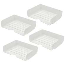 Khay đựng hồ sơ xếp chồng 2/4 tầng - Khay để bàn phân loại giấy A4 với 2/4 tầng, đồ dùng văn phòng phẩm và học tập, dụng cụ sắp xếp bàn làm việc - Vật dụng cần thiết cho năm học mới - Nhiều màu - Xem 13