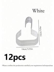 12件套帽子架、腰带架、衣柜收纳架，适用于收纳腰带、领带、围巾、吊带背心、帽子、胸罩、鞋子、手提包、连衣裙、裤子、牛仔裤、靴子、裙子等。 - 彩色 - 查看 10