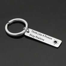 1pc Inspirational Gift Best Friend Keychain BFF Gift Brother Gift Boyfriend Gift Atomic Keychain Coworker Gift Motivational Gift Inspired Gift Cousin Gift Sister Gift Mothers Day Gift - Silver - View 1