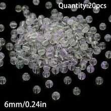 20 piezas de cuentas de vidrio con brillo de colores para hacer manualidades de joyería DIY, suministros de artesanía, regalos de , decoración del hogar, pequeños accesorios - Hazlo tú mismo - Ver 19