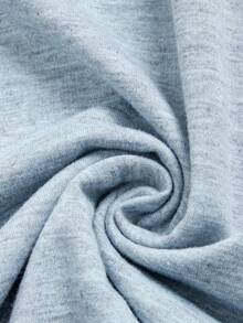UREREM بنطلون كاجوال ذو خصر مطاطي وساق متقاربة، 230 جرام، ملابس يومية مريحة - رمادي - مشاهدة 9
