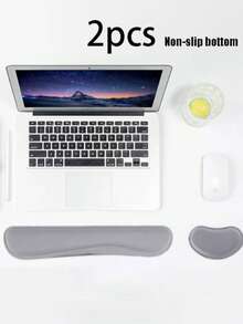 2 piezas Reposamuñecas de teclado de goma y Alfombrilla de ratón con símbolos - Multicolor - Ver 10