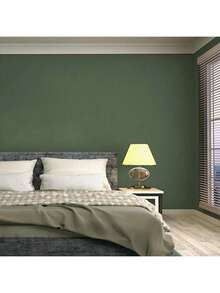 1 Rolle Matcha Grün Instant Peeling und Klebe-Tapete, selbstklebende Tapete, modern, ablösbar, mietfreundlich, Textur, Uni-Farbe, Regal Schrank Vinyl Rolle, wasserfestes Heimdekoration Papier - Grün - Übersicht 7