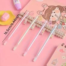 3pcs Creative Cartoon Bear Drift Bottle Pendant, Cute Bear Bottle With Erasable Neutral Pen, Lovely Hanging Decor - Little Bear - View 5