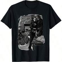 DGA David Gonzales Art Ride Or Die Partners In Crime Bank Robber Money T Shirt - màu đen - Xem 1