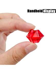 50 viên đá quý nhỏ màu đỏ nhân tạo, đá acrylic trong suốt hình kim cương, thích hợp cho Ngày Valentine, trang trí bình hoa cưới, trang trí bàn làm việc và phông nền, trang trí bình hoa trưng bày đám cưới. - Nhiều màu - Xem 4