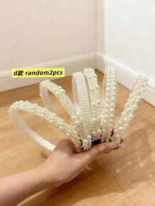 Bộ 7 chiếc, 5 chiếc, 3 chiếc băng đô giả ngọc trai, băng đô ngọc trai kiểu cổ điển thanh lịch và sang trọng, phụ kiện băng đô đa năng, quà tặng cho phái đẹp và quý cô, băng đô hoa quà tặng ngày Valentine, phụ kiện tóc làm đẹp tại nhà - trắng - Xem 6