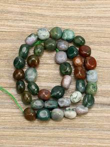 12-Colour Natural Stone Crystal Irregular Jewellery Making Beads -8*10mm Amethyst&Green Aventurine Spacer Beads Suitable For DIY Jewellery, Bracelet And Necklace Crafting Supplies - Multicolor - View 17