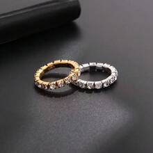 1pc Rhinestone Starry Sky Bracelet, Elastic Bangle, Fashionable & Elegant, Suitable For Wedding Rings - Multicolor - View 10
