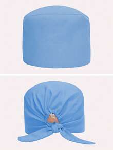 1pc Solid Color Men's Work Cap/Beauty Care Cap, All Season - Multicolor - View 5