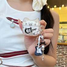 1 套全新可爱猫咪造型无线蓝牙耳机保护套，兼容苹果 Pro 第三/四代 - 彩色 - 查看 3