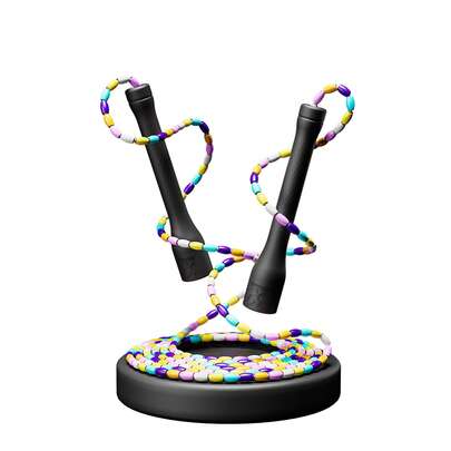  1套 MOGOLD 竹制跳绳，用途广泛，适用于健身、比赛、拳击、学生和成人